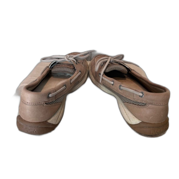 Sperry Top Sider Leather Boat Shoe Size 6 Mesh Side Cushioned - Picture 4 of 11